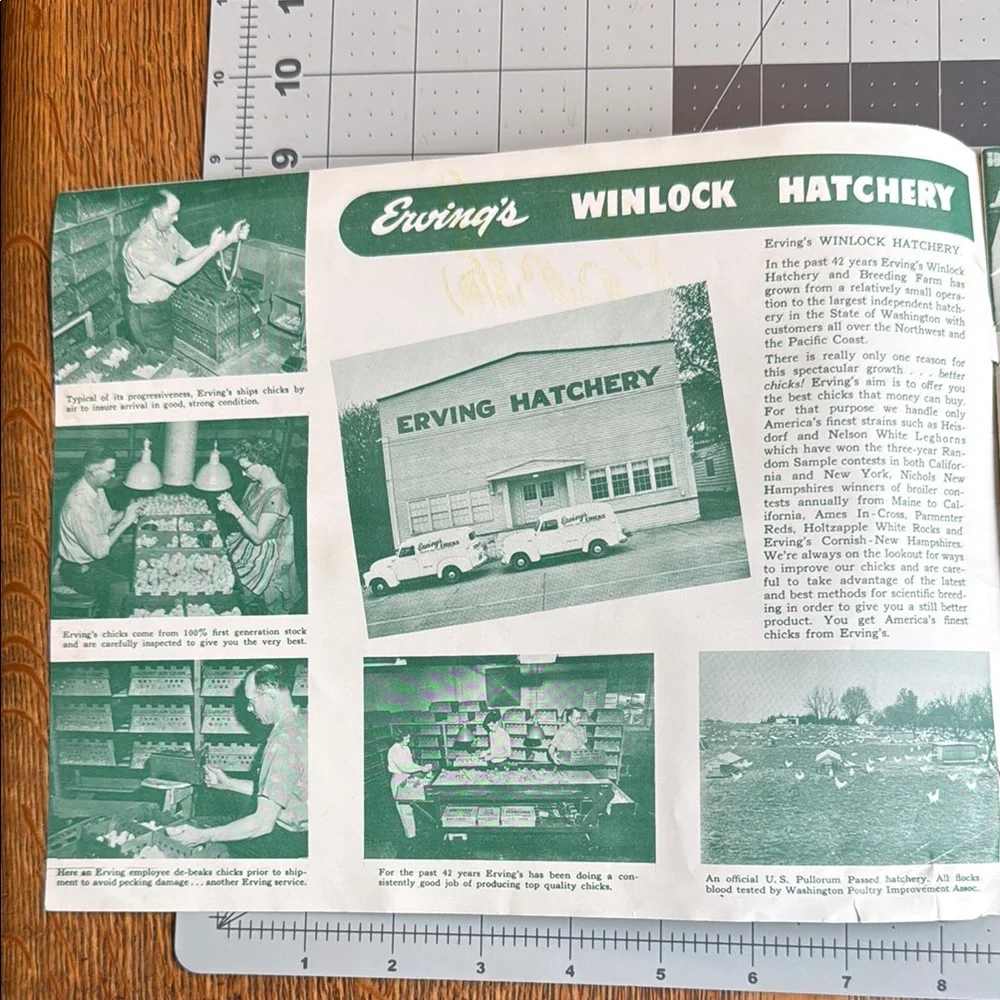 Vintage promotional booklet re Winlock, Washington w focus on poultry/hatchery